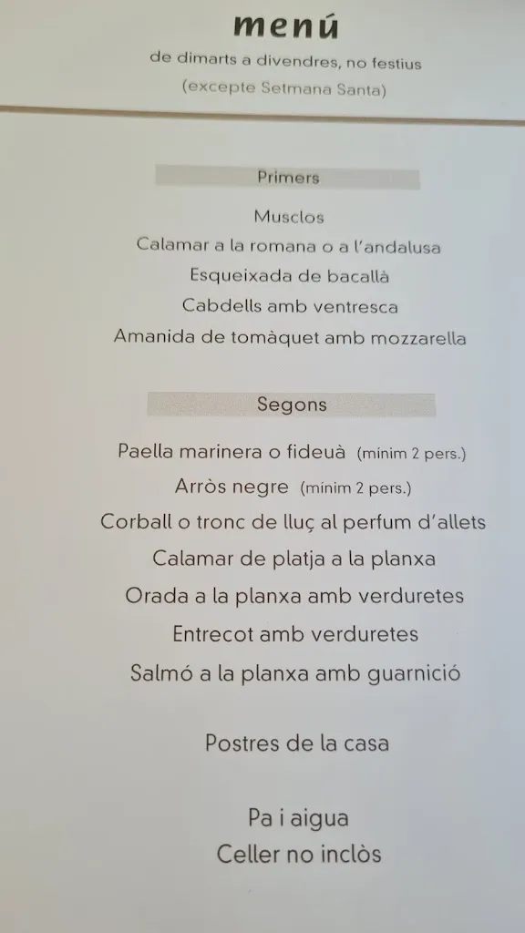 Menu_Restaurante l´Escandall Cambrils_Cambrils_image_1