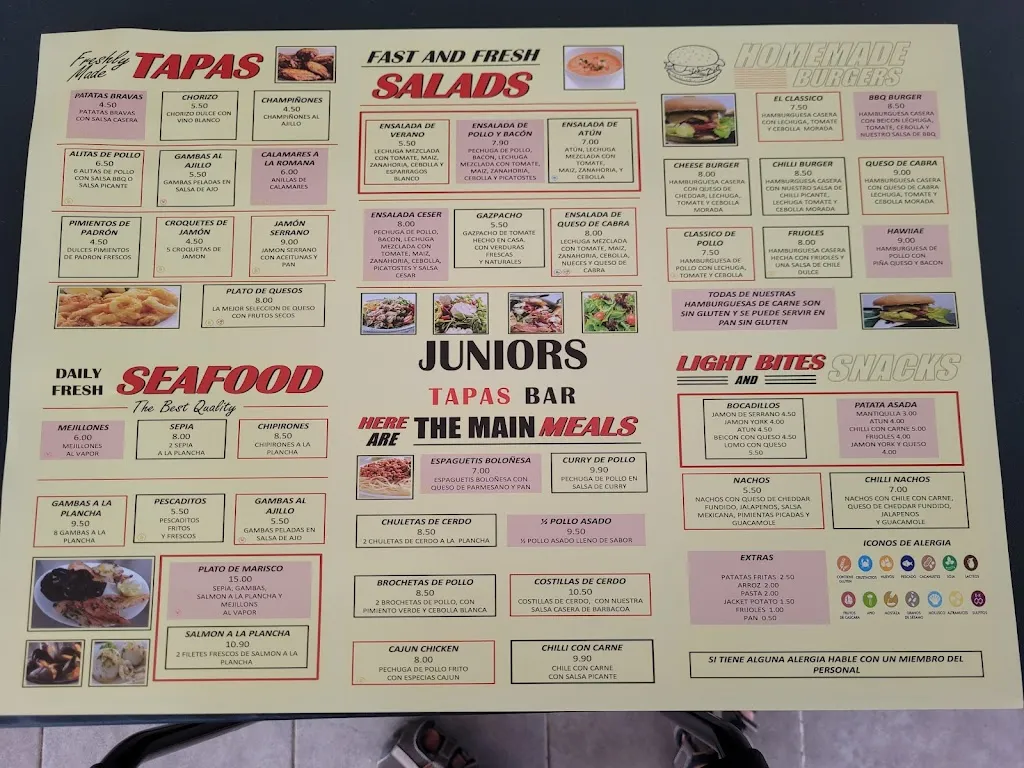 Menu_Junior tapas Bar_Cambrils_image_4