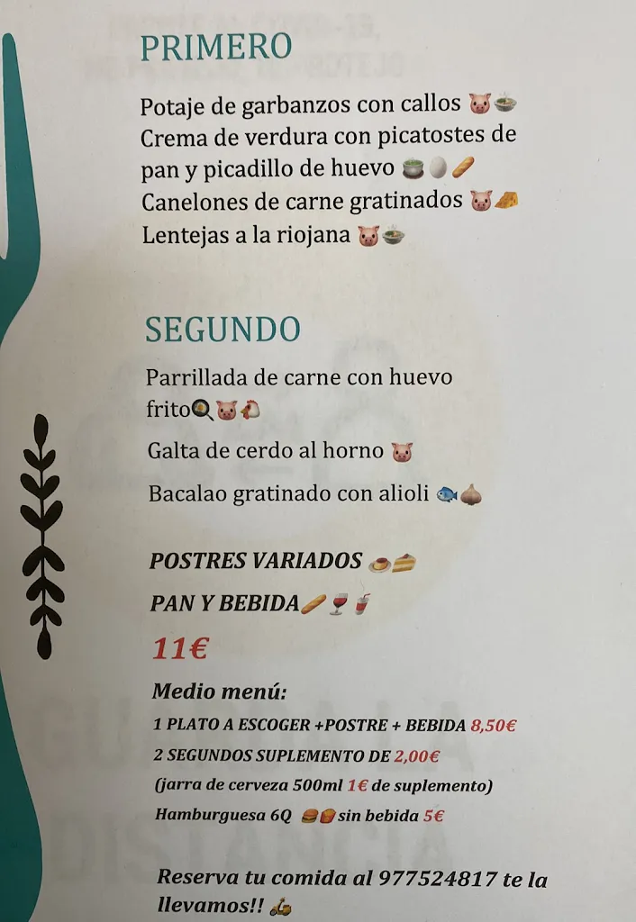 Menu_Bar / Restaurant 6Q_Constantí_image_1