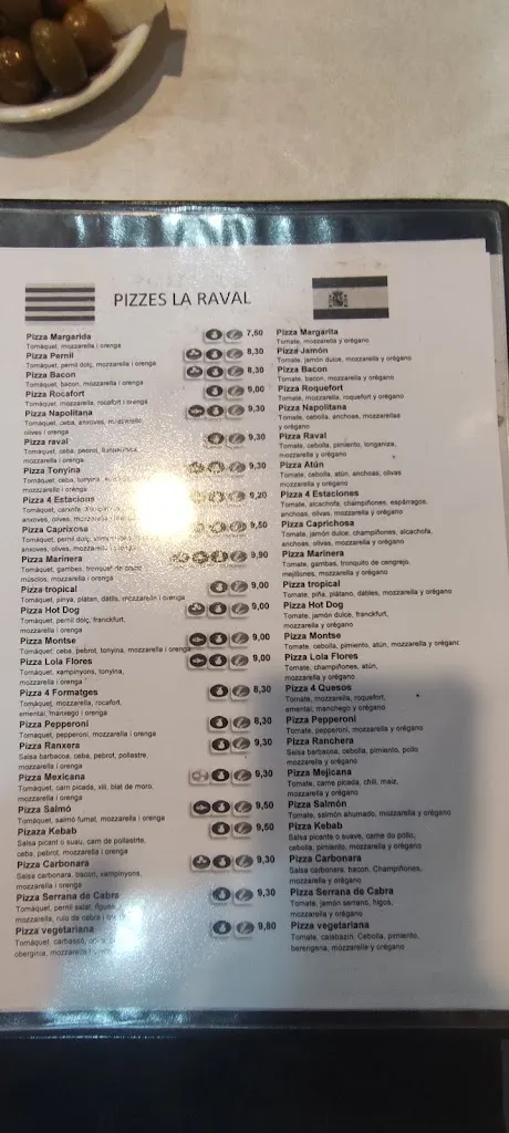 Menu_Pizzeria la Raval_Constantí_image_1