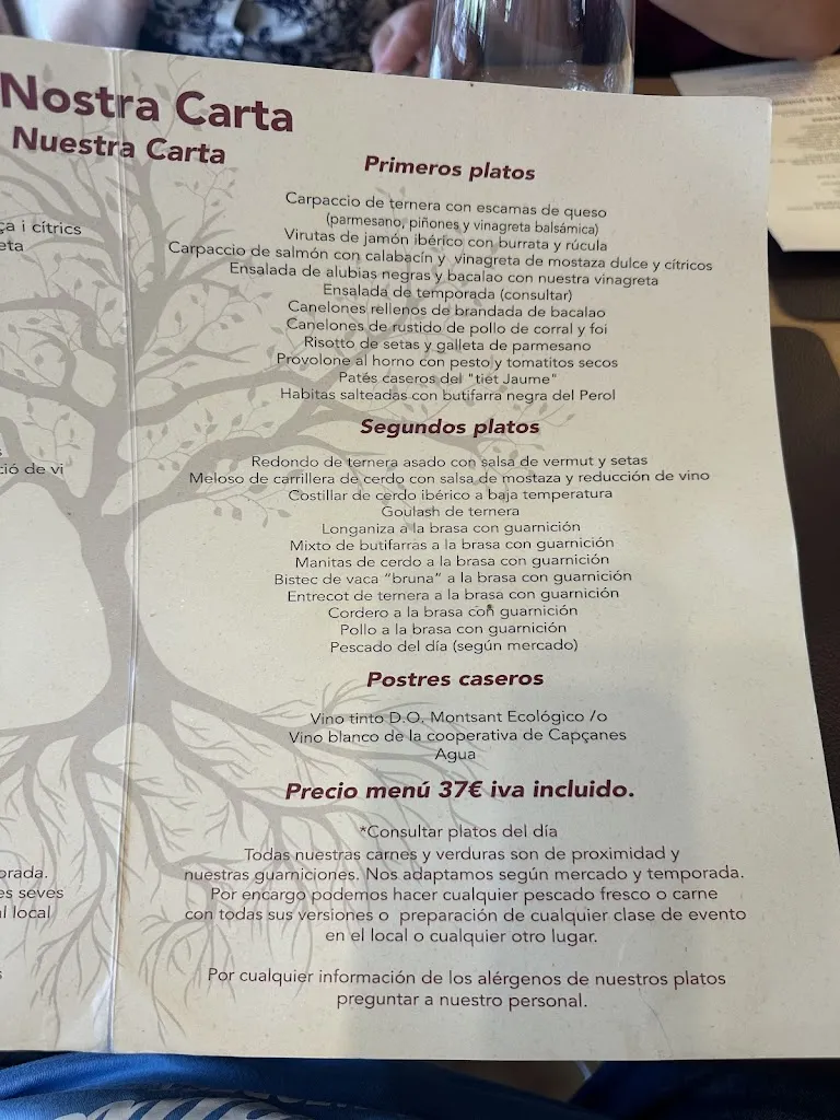 Menu_Porta del Priorat Restaurant_Cornudella de Montsant_image_1