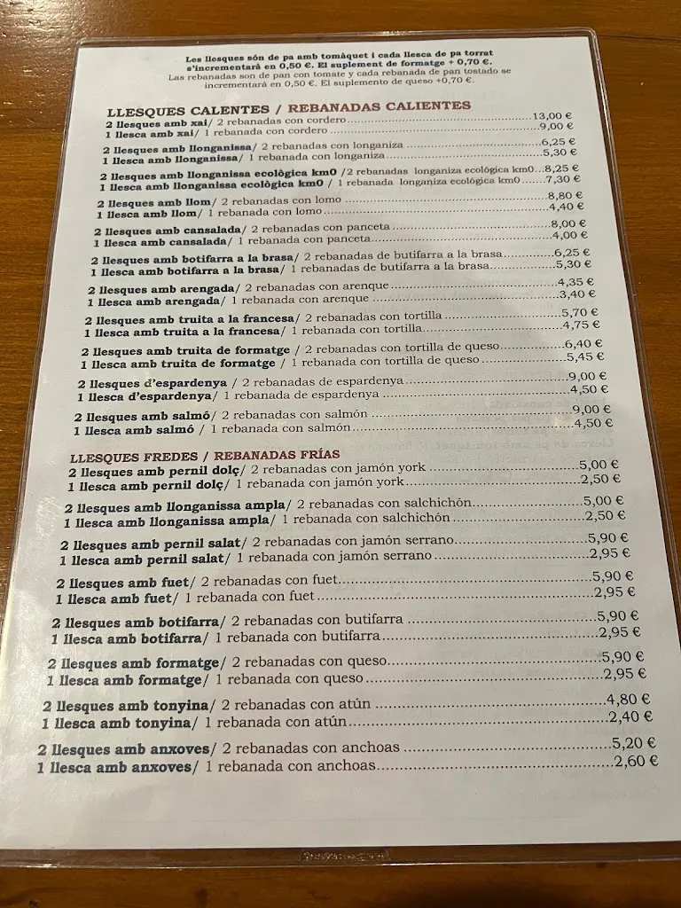 Menu_Restaurant Venta de Pubill_Cornudella de Montsant_immagine_2