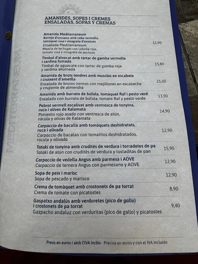 Menu_Mediterraneum Restaurant_Creixell_image_2