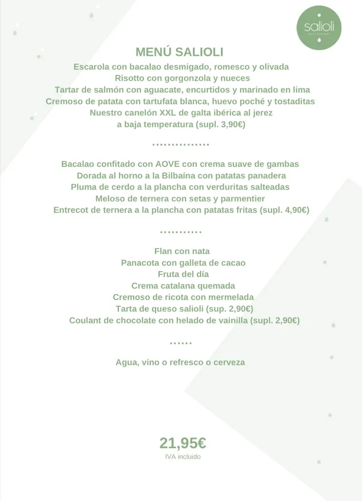 Menu_SALIOLI Restaurant_Creixell_image_1