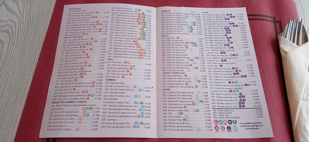 Menu_Bar restaurante Wok & Sushi_Creixell_image_2