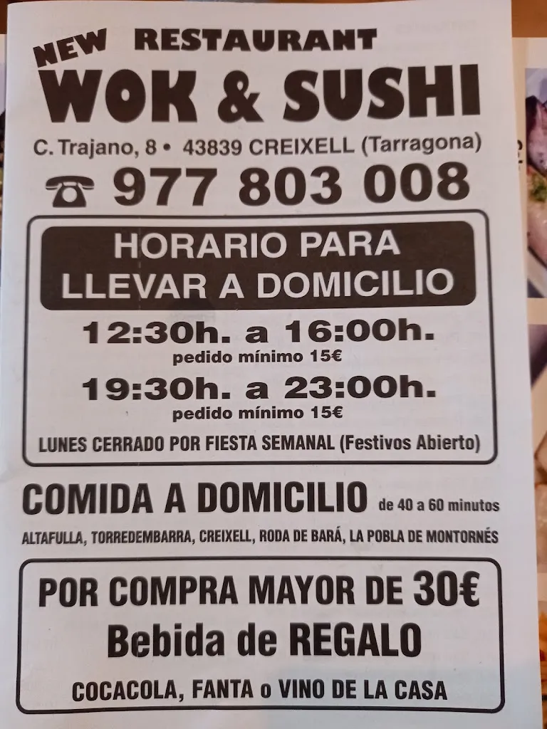 Menu_Bar restaurante Wok & Sushi_Creixell_image_3