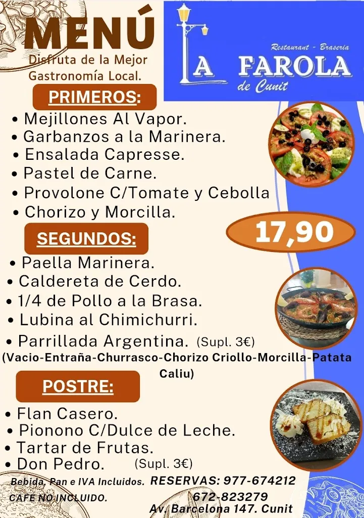 Menu_Parrilla Argentina La Farola De Cunit._Cunit_image_4