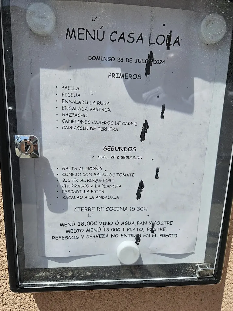 Menu_Bar Restaurant Casa Lola_Cunit_image_4