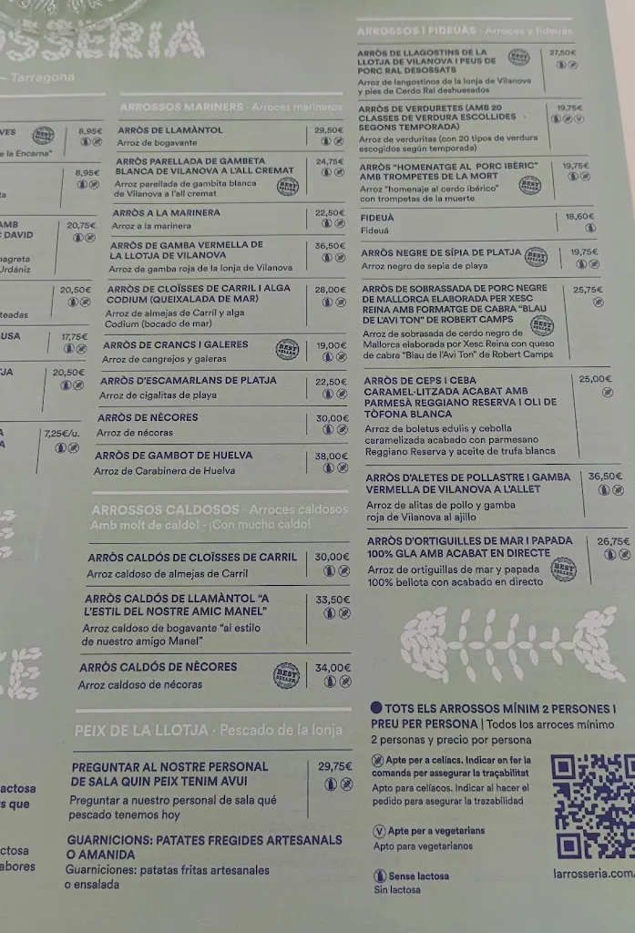 Menu_L'Arrosseria de Cunit_Cunit_image_1