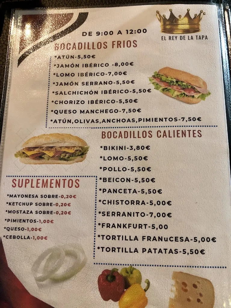 Menu_EL REY DE LA TAPA_Cunit_image_1
