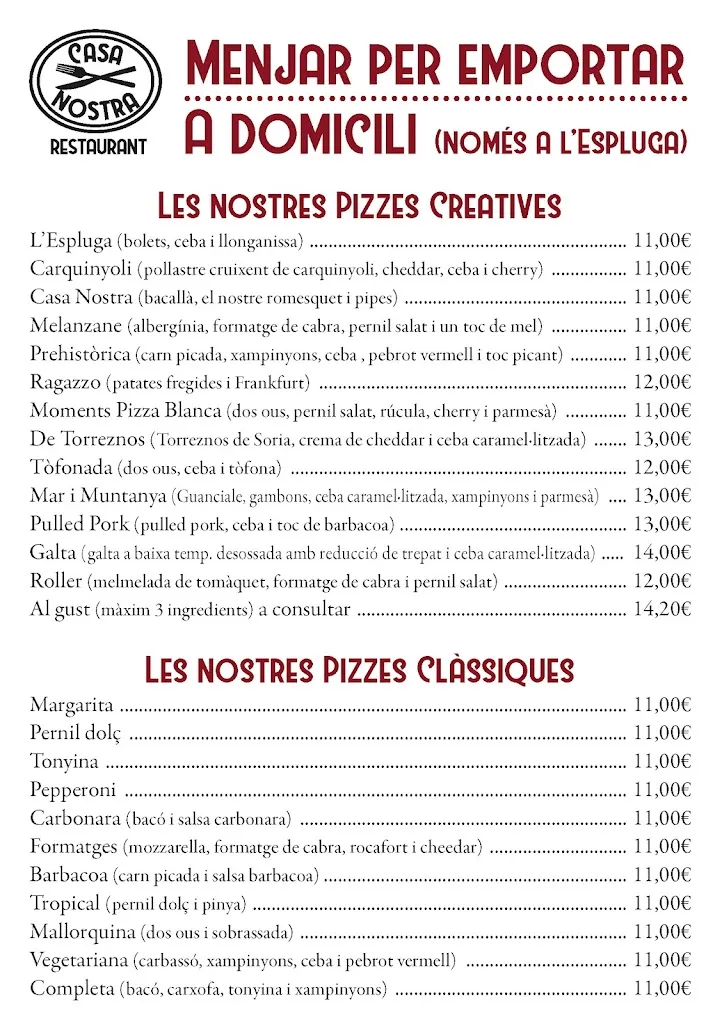 Menu_Casa Nostra Restaurant_Espluga de Francolí_image_3