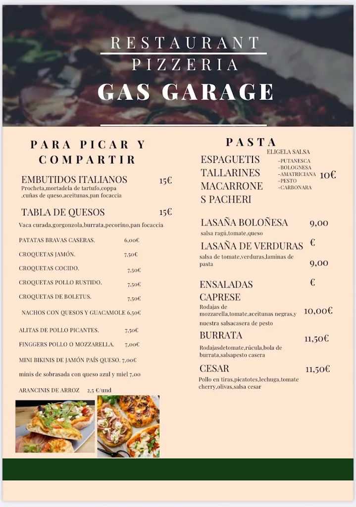 Menu_Bar Restaurant Gas Garage_Espluga de Francolí_image_2