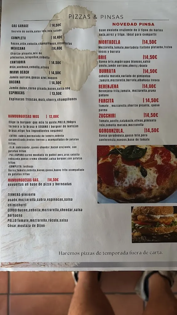 Menu_Bar Restaurant Gas Garage_Espluga de Francolí_image_3