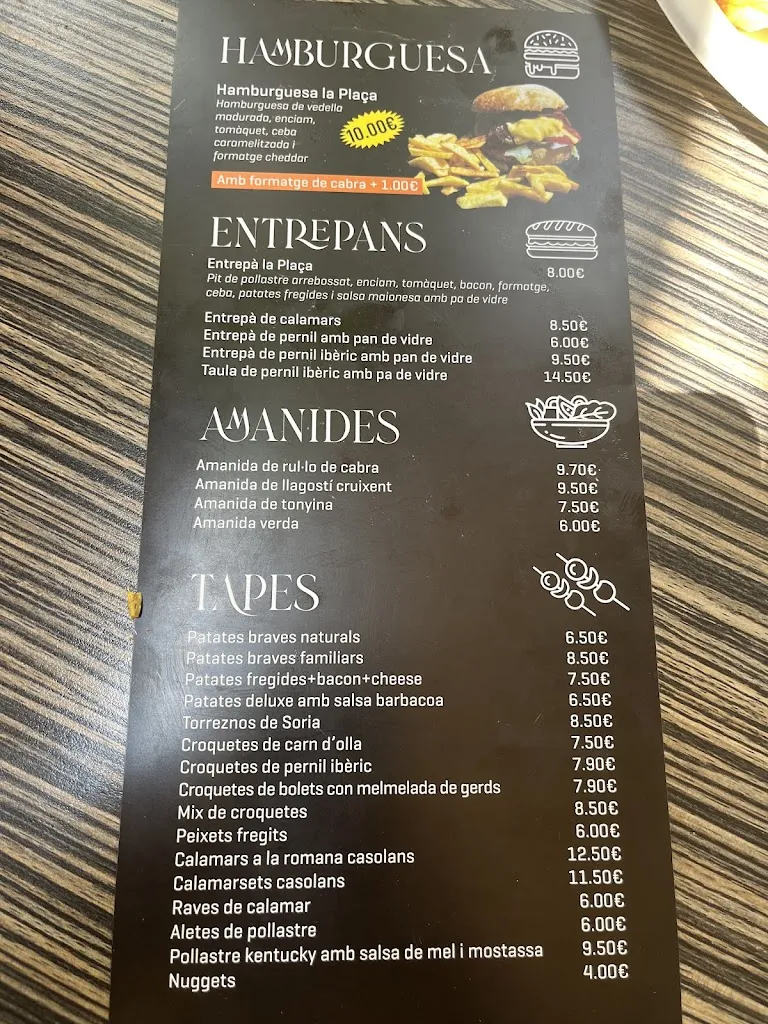 Menu_Bar Restaurant La Plaça_Espluga de Francolí_image_3