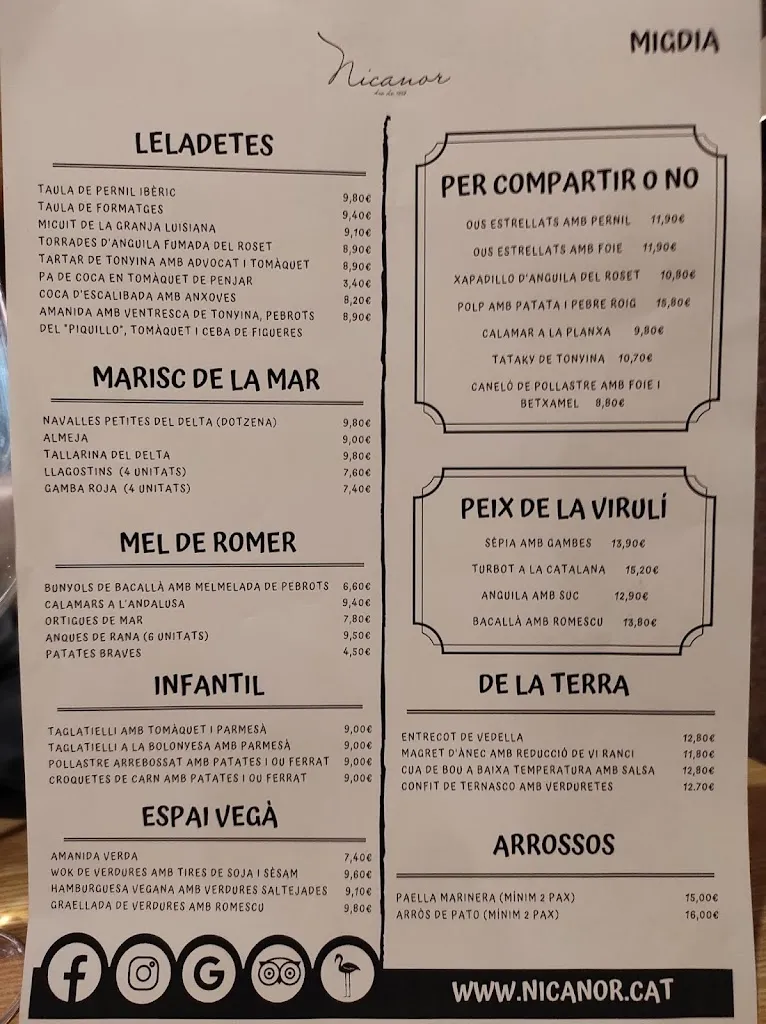 Menu_Cafeteria Nicanor_Deltebre_immagine_3