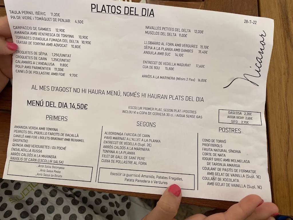 Menu_Cafeteria Nicanor_Deltebre_immagine_4