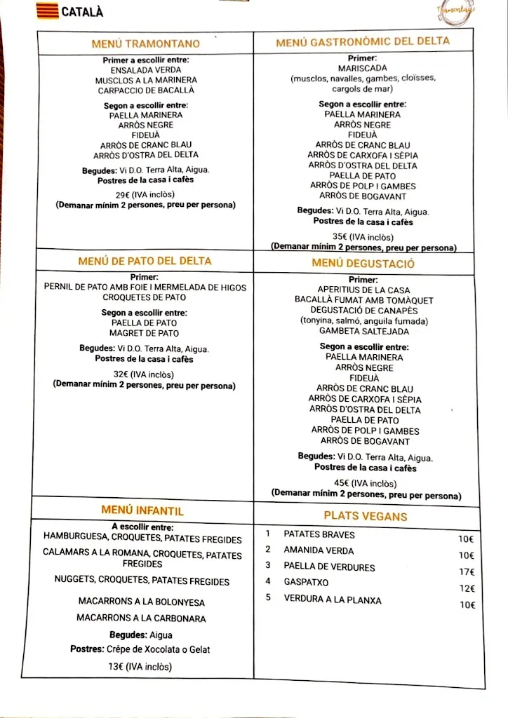 Menu_Restaurant Tramontano_Deltebre_image_1