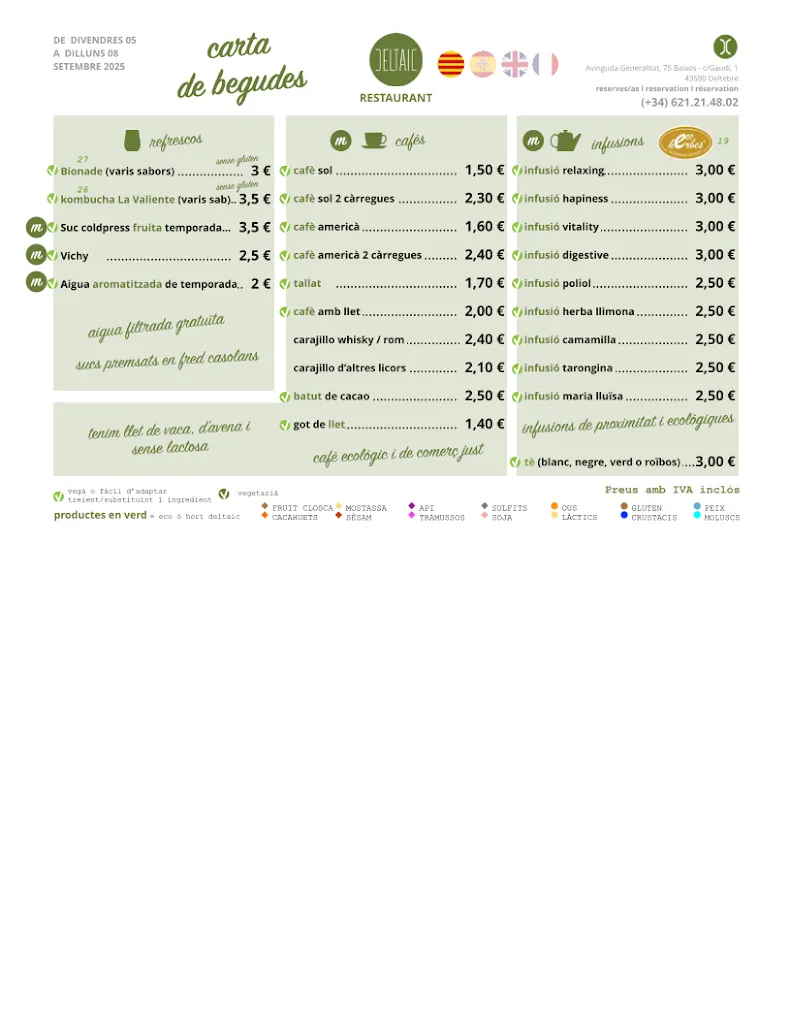 Menu_Deltaic Restaurant | Slow Food_Deltebre_image_2