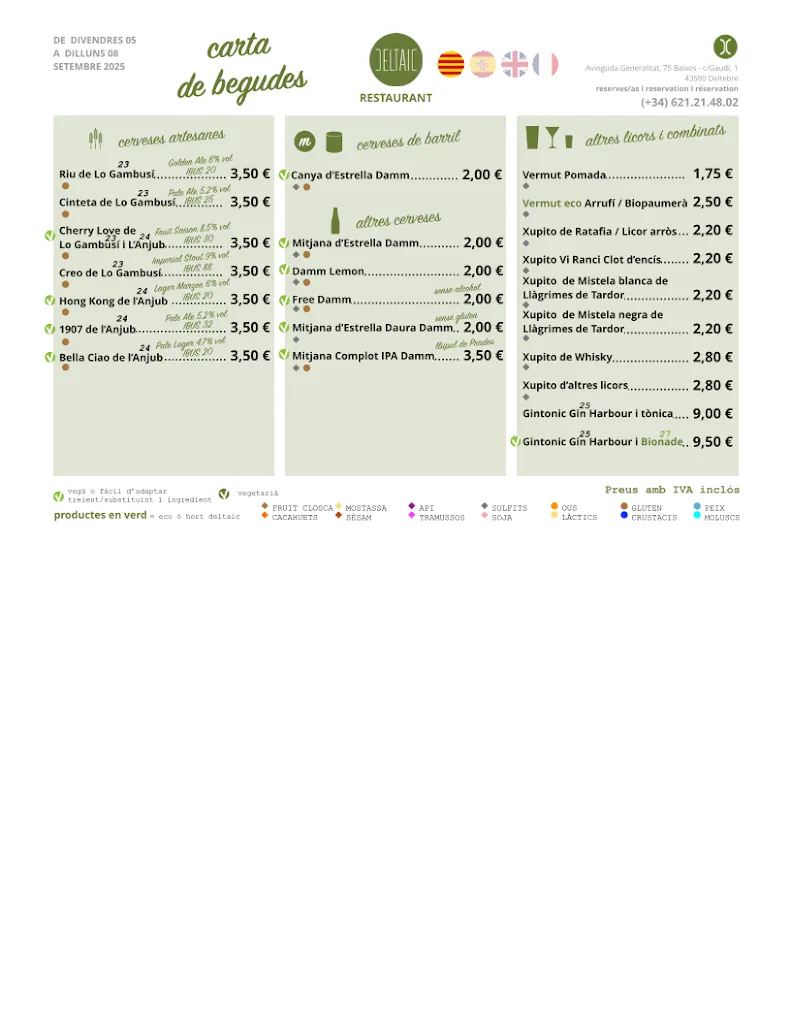 Menu_Deltaic Restaurant | Slow Food_Deltebre_image_4