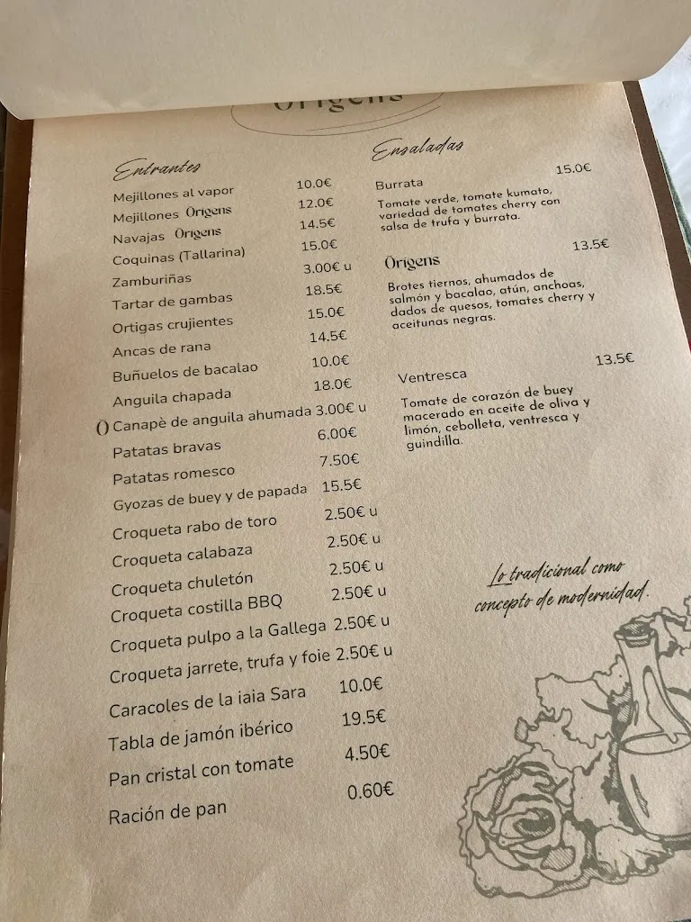 Menu_Orígens restaurant Arroceria Braseria_Deltebre_image_3