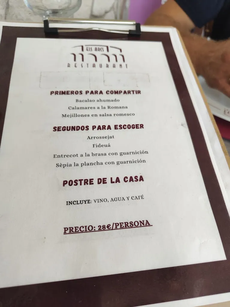 Menu_Els Arcs_Deltebre_image_1