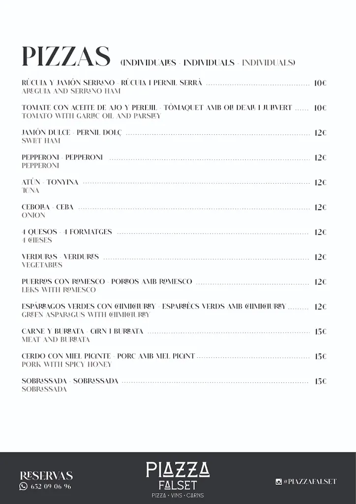 Menu_Restaurant Piazza Falset_Falset_image_2