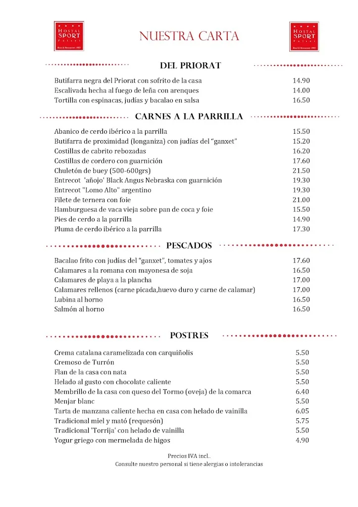 Menu_Restaurant Hostal Sport_Falset_image_2