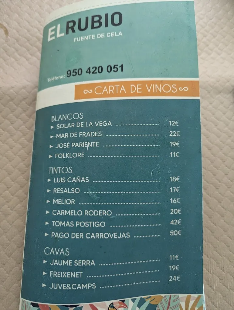 Menu_Terraza El Rubio_Lúcar_image_1