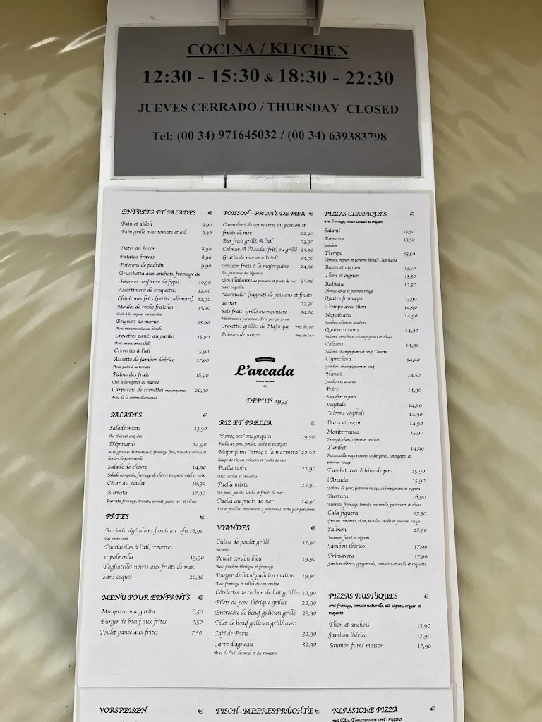 Menu_Restaurant L'Arcada Cala Figuera_Figuera_image_2