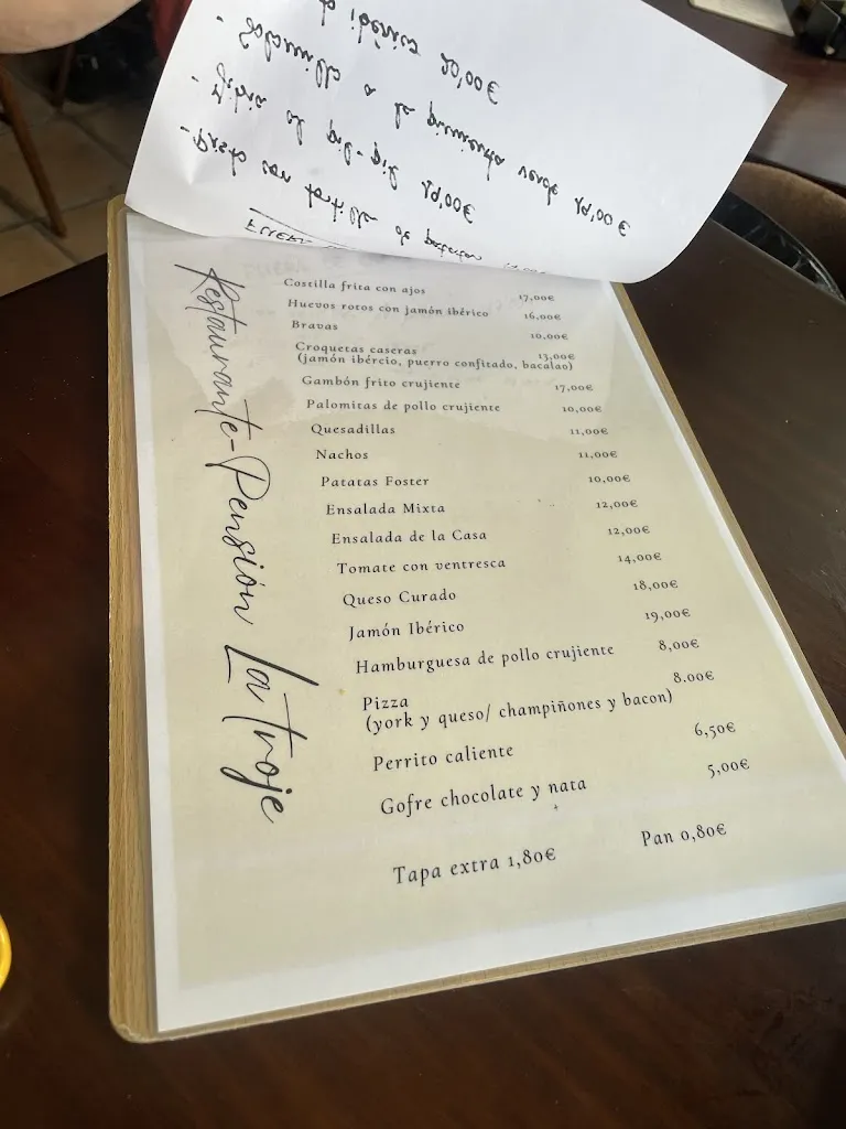 Menu_Restaurante-Pensión La Troje_Lucainena de las Torres_image_1