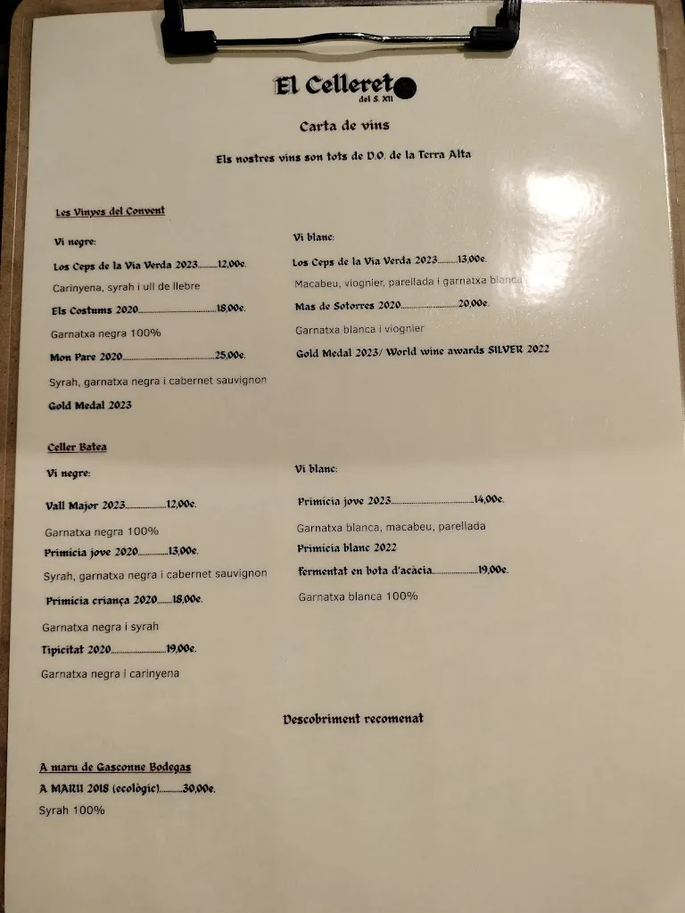 Menu_El Celleret S.XII_Horta de Sant Joan_image_1