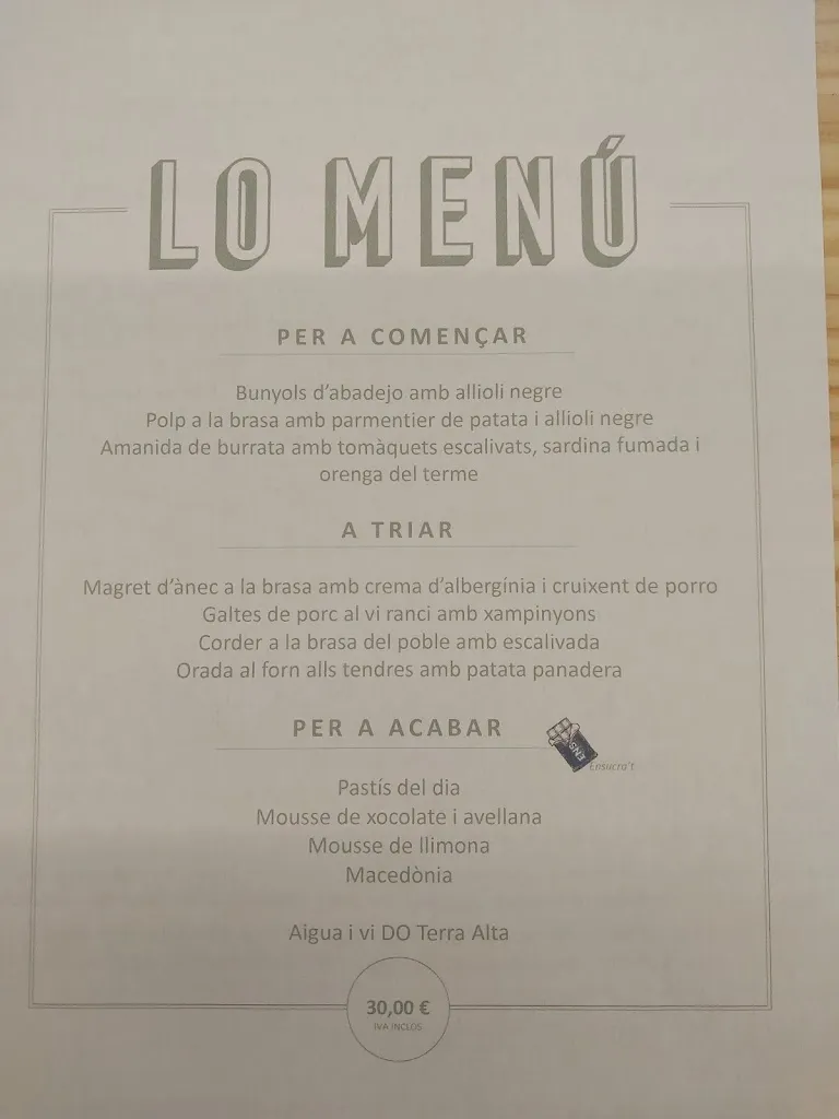 Menu_Restaurant lo Grau_Horta de Sant Joan_image_1