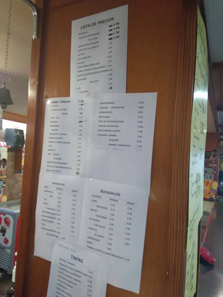 Menu_Bar Restaurant La Cumprativa_Llorenç del Penedès_image_2