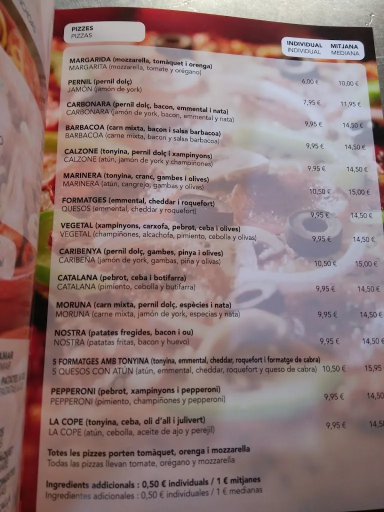 Menu_Bar Restaurant La Cumprativa_Llorenç del Penedès_image_3