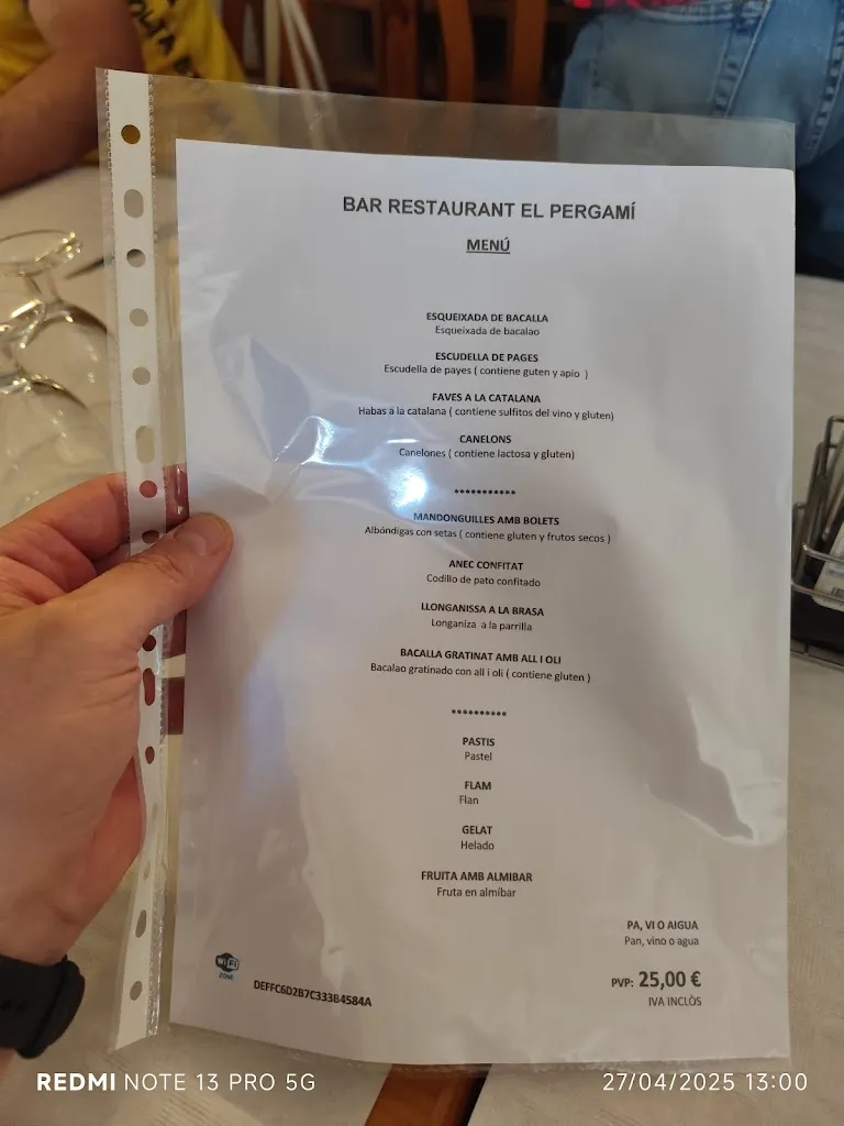 Menu_Restaurant El Pergami_Montblanc_image_4