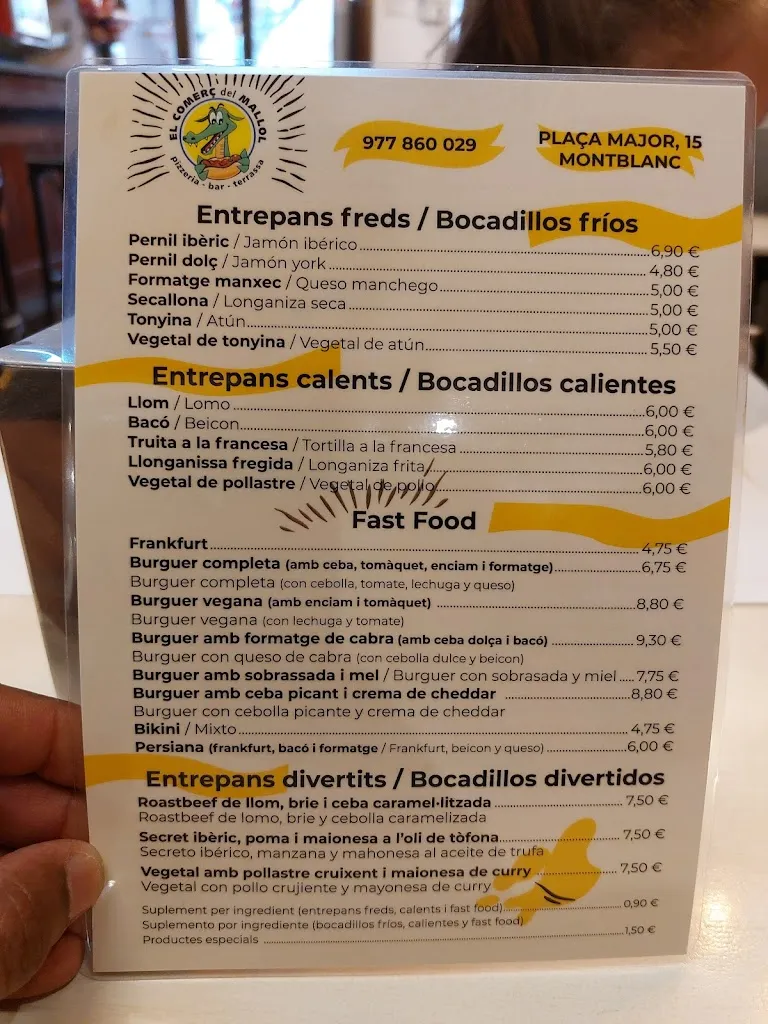 Menu_El Comerç del Mallol | Montblanc_Montblanc_image_4