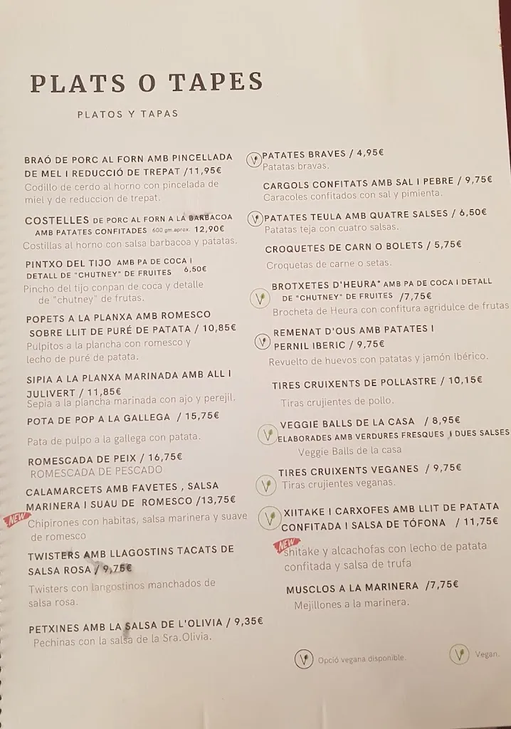 Menu_Restaurant El Cortijo_Montblanc_image_2