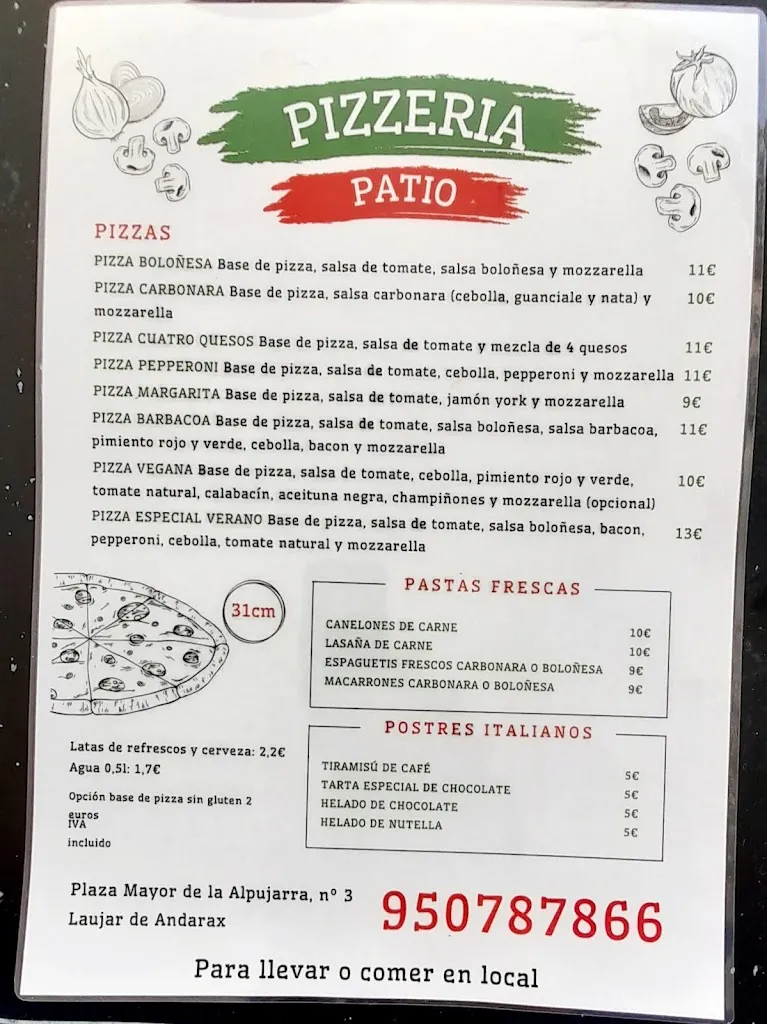 Menu_Restaurante Patio Garbin_Laujar de Andarax_immagine_4