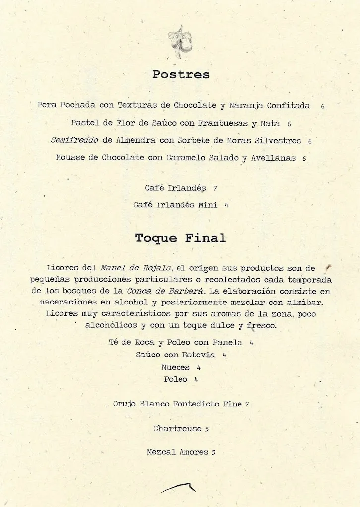 Menu_Restaurant Tossal Gros_Montblanc_image_2