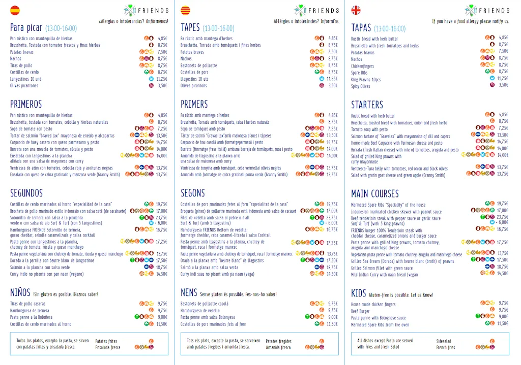 Menu_Restaurante Friends_Mont-roig del Camp_immagine_1