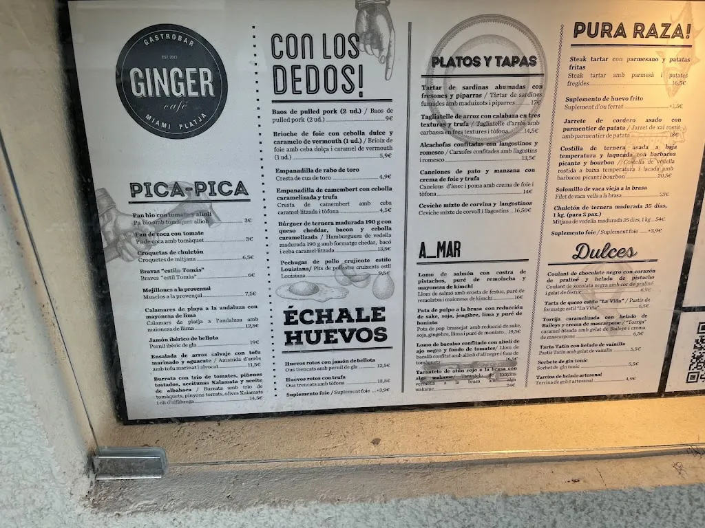 Menu_GINGER café_Mont-roig del Camp_immagine_3