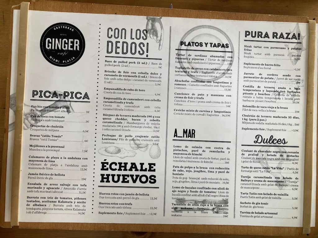 Menu_GINGER café_Mont-roig del Camp_immagine_4