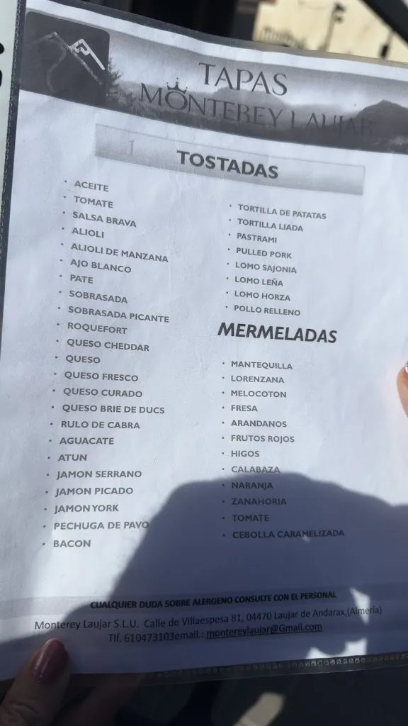 Javier Espin_Bar MonteRey de Laujar_Laujar de Andarax_recensione