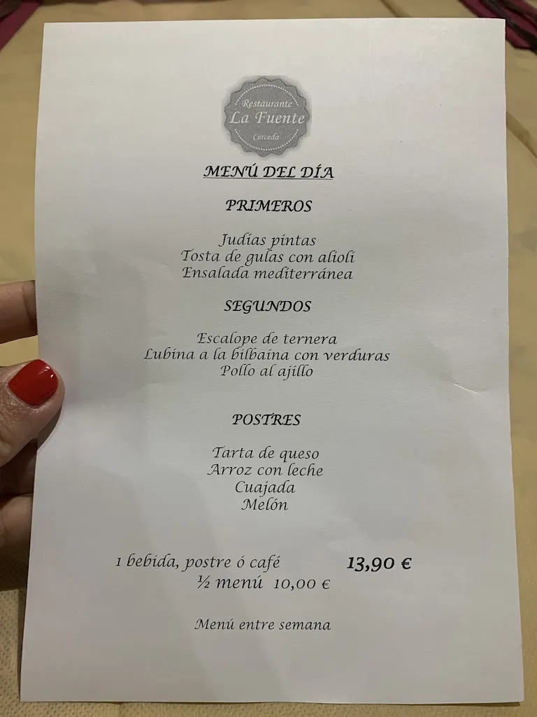 Menu_La Fuente_Cerceda_image_1