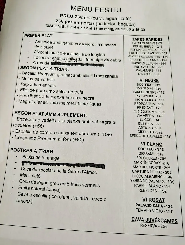 Menu_Restaurant La Dana_Móra la Nova_image_2