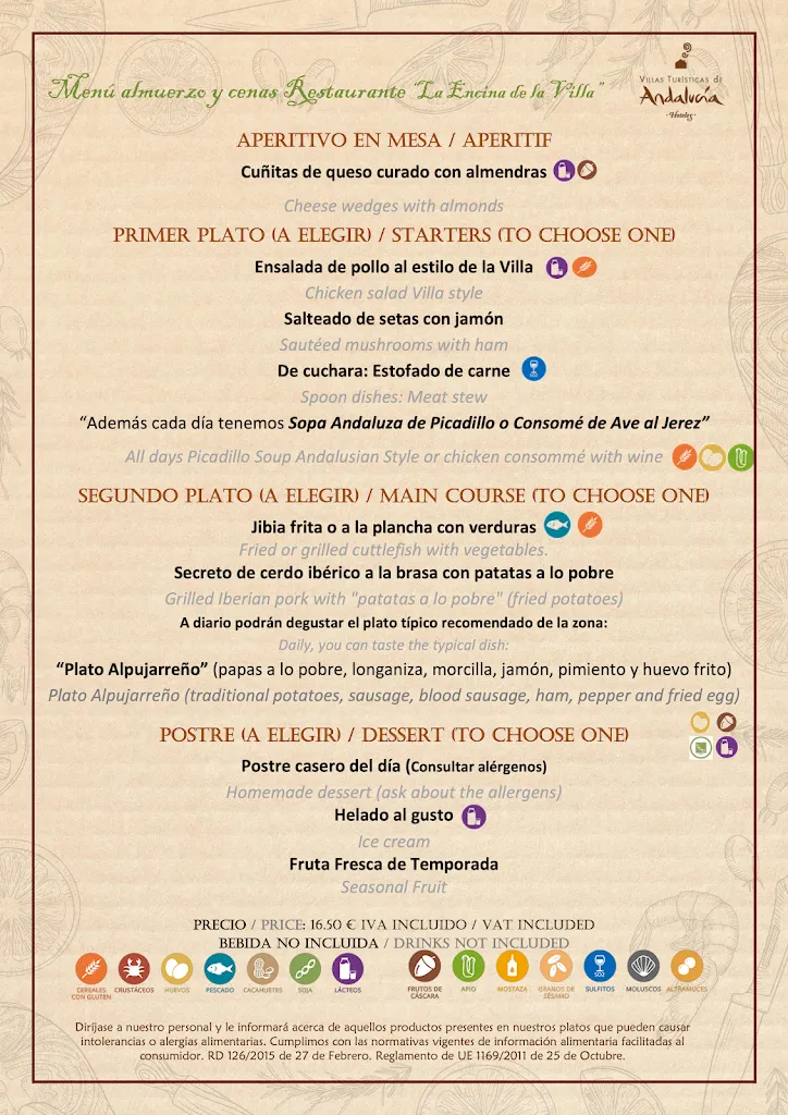 Menu_Restaurante La Encina de la Villa_Laujar de Andarax_image_1