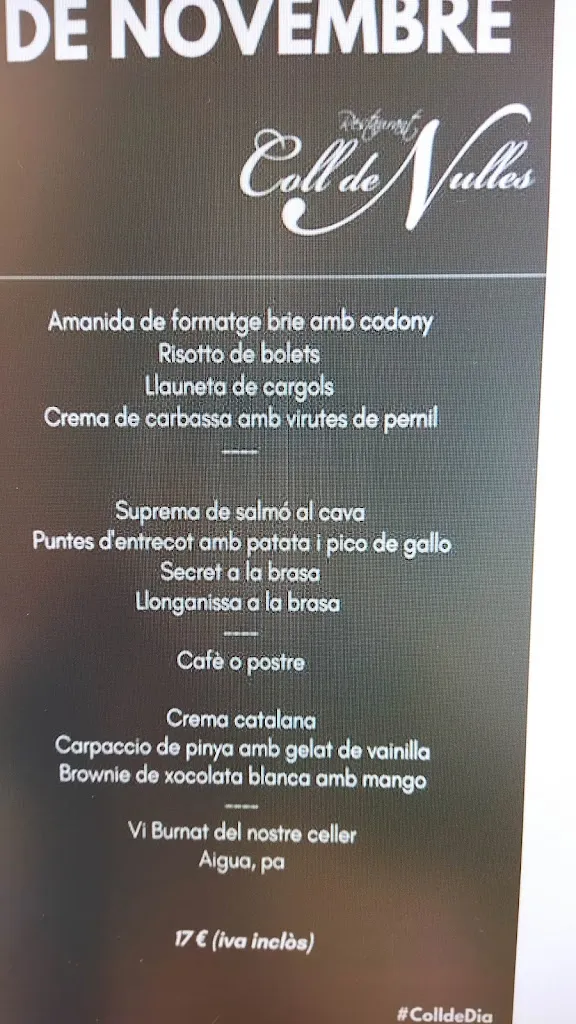 Menu_Coll de Nulles_Nulles_image_1