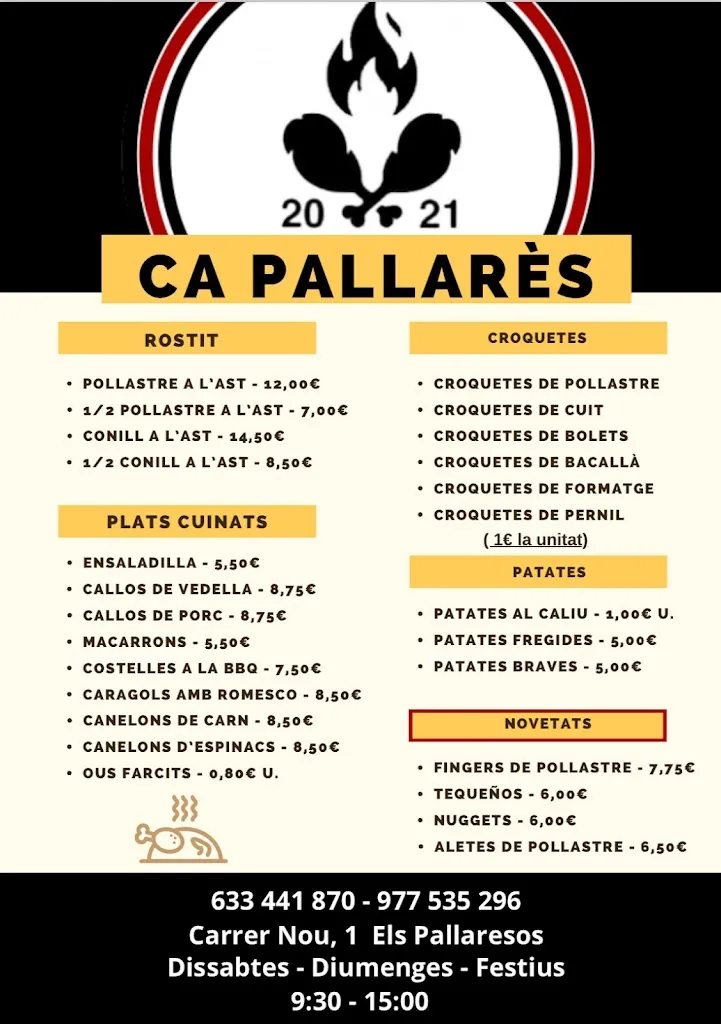 Menu_Ca Pallarès_Pallaresos_image_1