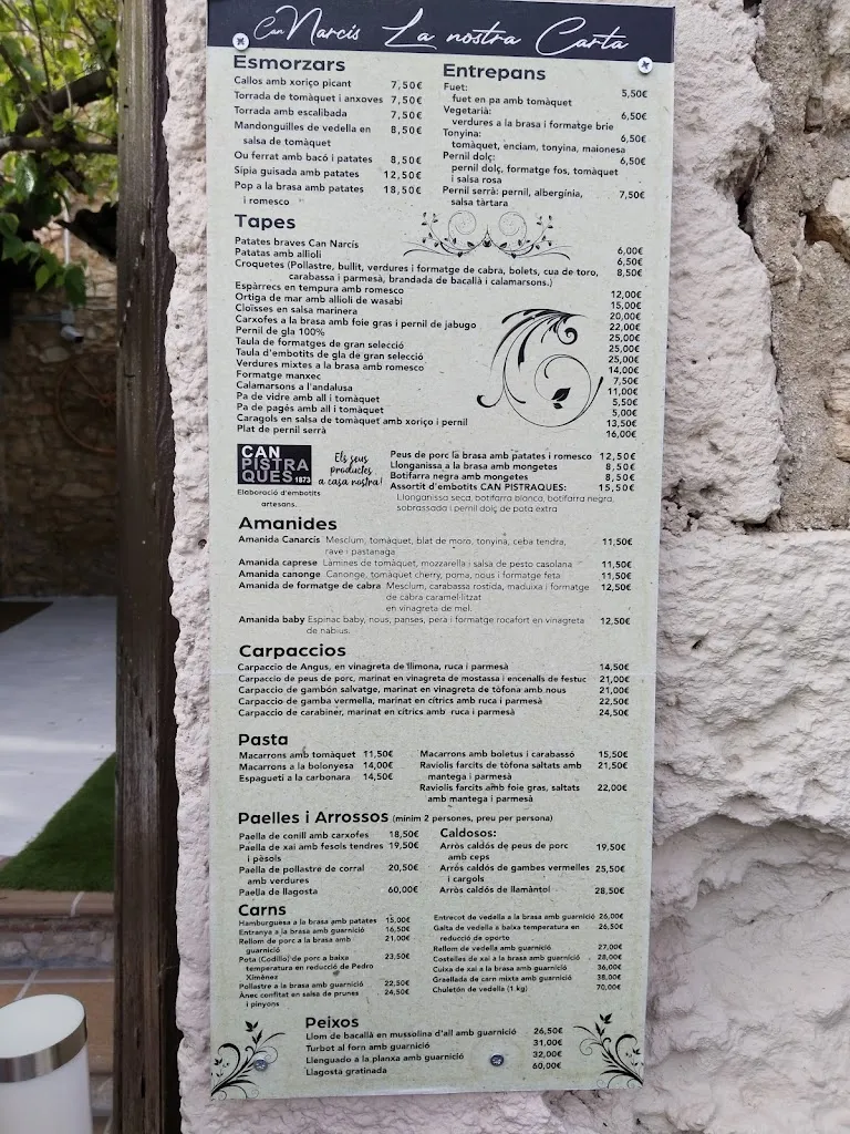 Menu_Restaurante Can Narcis_Nou de Gaià_image_1