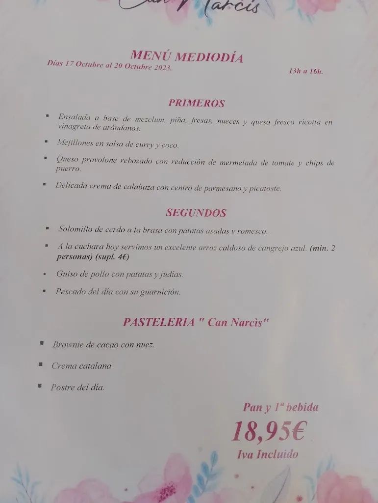 Menu_Restaurante Can Narcis_Nou de Gaià_image_3